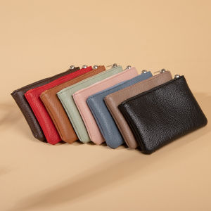 Fashion Leather Short Coin Purses Women Small Change Money Bags Pocket Key Case Pouch Wallets Mini Zipper Card Holder Wallet