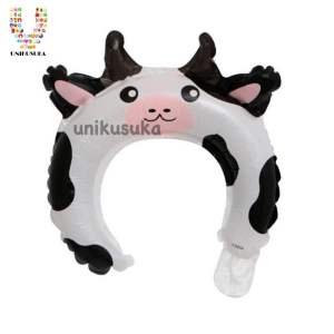 [UNIKUSUKA] 6PCS Balon Bando foil karakter Balon motif hewan lucu Balon bando ulang tahun hiasan kepala