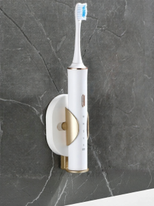 Wall-mounted No-drill Gravity-sensing Toothbrush Holder