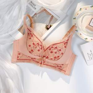 🇲🇾 Ready Stock High Quality 2.2～2.5cm Push Up Bra（4 Hooks）Wireless Bra(Tidak Dawai+Span Tebal+Tepi Besar) 加厚内衣加厚文胸小胸内衣AA杯内衣聚拢内衣Push Up Bra