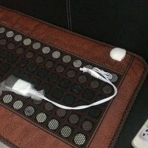 60*150cm Big Size Cool Jade Tourmaline Pad Electric Negative Ions Far Infrared Heating Therapy Sleeping Aids Mat Sofa Bed Mattress Full Body Massage Cushion Relax Sore Neck Back Lumbar Muslces Pain Relief