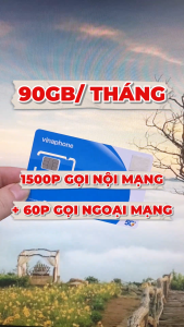 Mua Sim Vinaphone Tặng 1 Tháng Free Gói FCLUB Siêu Khủng - 90GB/Tháng Free Nghe Gọi Nội Ngoại Mạng Thả Ga - Sim Chính Chủ Dùng Toàn Quốc . FREESHIP - CHƯA KÍCH HOẠT.