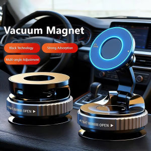 Vacuum Strong Magnetic Phone Holder Foldable Design 360° Adjustable Vacuum Car Mount For Cell Phone For Phone Live Stream New