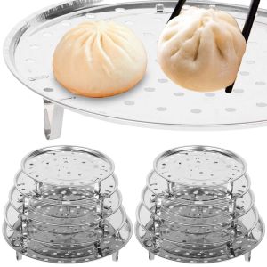【Snuggery】Stainless Steel Steaming Tray Thickened Water-proof Steaming Sheet Rack Home Kitchen Steamed Bread Steamer Rack