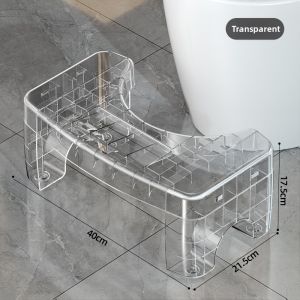 Luxury Transparent Toilet Footstool