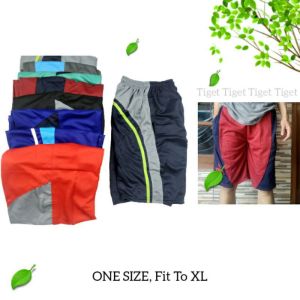 1 PCS Celana Kolor Pendek Santai Futsal BADMINTON Running Sport Pria Cowok Dewasa Remaja All size Murah