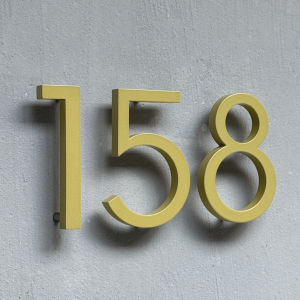 15cm Aluminum Alloy Big Floating House Number Sign Modern Building Signage Outdoor Numbers