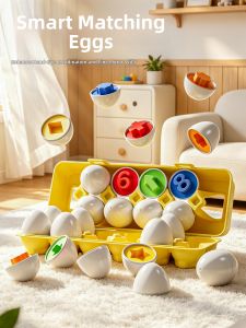 WANJUTEGONGDUI | Montessori Educational Shape Matching Color Recognition Toy for Toddlers