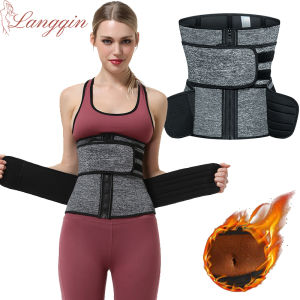 Hot Sale Plus Size Bodysuit Corset Belt Body Sweat Strap  Waist Trainer Corset Trimmer Belt  Girdle Fat Burner Band