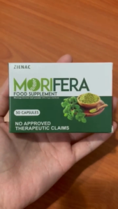 Zienac Morifera Malunggay Capsules 500mg 30s Pure Moringa Oleifera Extract Leaf Food Supplement | Natural Anti-Inflammatory Rich in Vitamin C Calcium & Iron