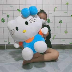 GẤU BÔNG MÈO KITTY NHIỀU MÀU SIZE LỚN VẢI NHUNG MỊN 100% GÒN MỀM