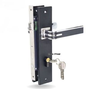 Ukuran Besar Handle Pintu Kamar Rumah Aigo Oval Hitam Dop Ongkel Pintu Rumah Black Series Minimalis Modern Kuat Dan Awet