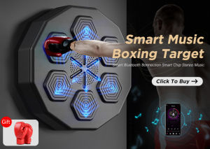 Intelligent Music Boxing Trainer Electronic Boxing Practice Wall Target Boxing Machine Home Wall Hanging Sanda Sandbag Kid Adult