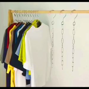 Sweet Belly โซ่แขวนของ โซ่แขวนผ้า ตะขอห่วงโซแขวนผ้า ช่องแขวน 10 ช่อง