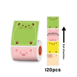 SINMARK 2-inch Color Thermal Labels 50mmx50mm Round Compatible with SK58/SK20/SK35/SK45/M110/M200/M120 Mini Thermal Printer