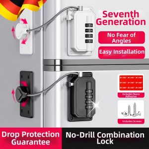 FEIZHUXIANSEN | Childproof Fridge Drawer Cabinet Sliding Door Safety Lock