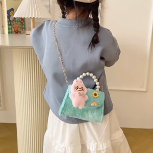 TAS ANAK IMPORT SLINGBAG VB3950 TAS PESTA HANDBAG ANAK TAS MINI TAS BOCIL TAS FASHION TAS CEWEK CANTIK TAS KOREA TAS BULU TAS IMUT PROMO TAS MURAH COD