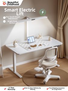 MEIHAOTONGNIAN | Electric Adjustable Study Table with Eye Protection Light Desk 1pc