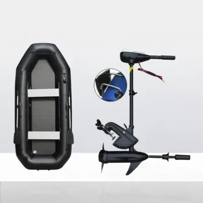 PATGEAR | Inflatable Boat Hard Bottom Durable Folding Professional Fishing Boat