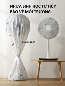 Nhựa sinh học tự hủy - Bọc che bụi cho quạt