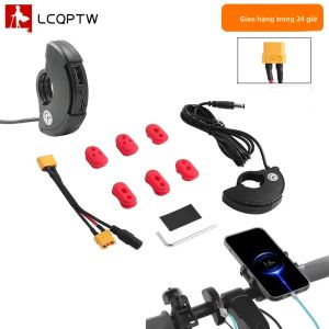 Sạc Nhanh XT60U-F USB Loại C Ổ Cắm Chống Nước Cho Xe Ninebot Max G30 Xe Điện Có Giá Đỡ Sạc Điện Thoại Bộ Chuyển Đổi Nguồn Điện