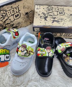 รองเท้านักเรียน Ben10 รองเท้าเด็กผู้ชาย รองเท้าผ้าใบ รองเท้าอนุบาล ADDA ผ้าใบเด็กชาย ไซต์25-35(พร้อมส่ง)