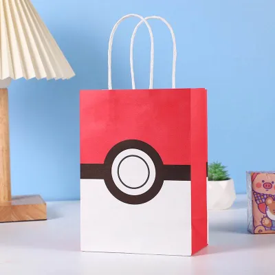 [SG] BIG SIZE Pokemon Face gift goodie bag High Quality Thick birthday party childrens day present cute paperbag Pikachu Charizard Squirtle