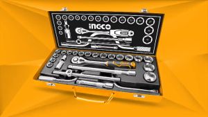 Bộ tuýp 24 chi tiết 1/2" mở bu lông đa năng sửa chữa thiết bị máy móc INGCO HKTS0243