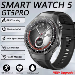 New GT5 Pro Smart Watch Men GPS Tracking Waterproof Watches Bluetooth Call ECG Health Monitor Sports Smartwatch For Android iOS
