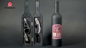 5 in 1 Wine Bottle Corkscrew Opener Gift Set and Accessory Set Premium Quality