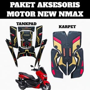 Karpet Motor NMAX + Tankpad KM272 2020–2024 – Full Karet Premium Tebal Anti Slip