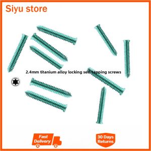 ALPS small 2.4mm Titanium Alloy Locking Self-Tapping Screw T6 Plum Blossom Locking Screw Animal Pet Titanium Locking Screw Orthopedic