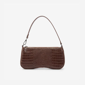 Elegant Commuter Womens Handbag Underarm Bag Outgoing Shoulder Bag Lightweight Synthetic Leather Zipper Closure Fashionable