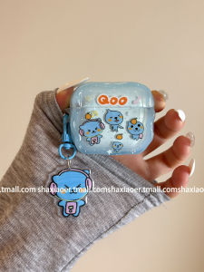 Cute Blue Queer Earphone Case with Charm for Apple Airpods pro 3 Generation 2 Protective Cover for Airpods pro 2 Girl Cartoon Internet Celebrity