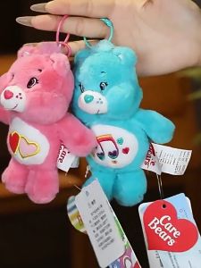 Care Bears พวงกุญแจแคร์แบร์ Keychain พร้อมส่งจากไทย/แท้ ตุ๊กตา บีบแล้วมีเสียง (ลิขสิทธิ์จีนของแท้)