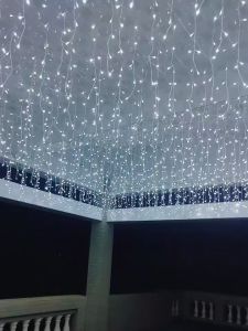 La Cucina 200 LED Solar Curtain String Lights Outdoor Water proof Christmas Decorative Lights Magical Ornaments