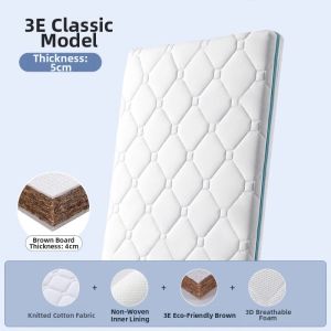 BEBEPEARL | Natural Coconut Fiber Latex Baby Mattress