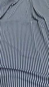 Vải Thun Cotton Sọc Xanh Khổ 1m55 - Chất Mềm Mịn Co Giãn Tốt Ít Nhăn - May Bộ Thiết Kế Áo Kiểu
