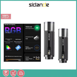 SIDANDE photography flashlight full-color RGB adjustable Contrast  9000mAh large battery 7000k wide area color temperature 12 special effects 2024 new model