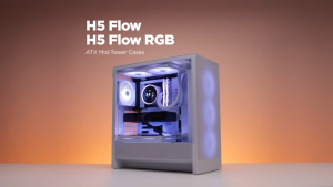 Vỏ Case NZXT H5 FLOW RGB (2024) All Black/ White V2 ( Mid Tower) - Hàng Chính Hãng