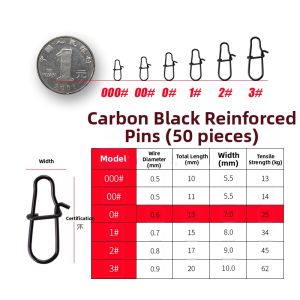 DIAOHAINI | High-Strength Fishing Lure Pin 8 Loop Connector