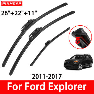 1/2/3/4/6PCS 11 Layer Rubber Strip Car Wiper Blade Is Suitable For Ford Explorer 2011-2017 Front And Rear Wiper Blades 2012 2015