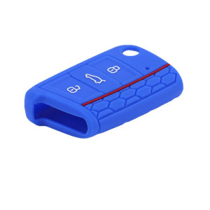Vỏ Bọc Chìa Khóa Xe Silicon 3 Nút Dành Cho Volkswagen VW Polo Golf 7 MK7 Skoda Octavia Combi SEAT Leon Ibiza CUPTRA Kèm Móc Khóa