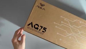 AULA AG75 Wired Single‑Mode Magnetic Switch Keyboard 75% CNC Alu Shell Hot‑swap8000Hz Polling Rate HIFI RGB Backlit for FPS Gam