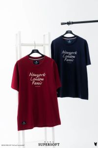 AEIOU เสื้อยืด Memo Supersoft Premium ลายปักใหญ่ รุ่น City Chain สินค้าลิขสิทธิ์แท้