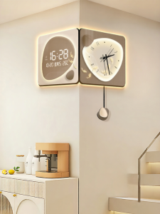 CTYLIGHTZ | Luxury Dual-Faced Corner Wall Clock
