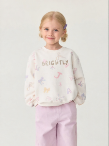 Marc&Janie | Colorful Bow Soft Sweatshirt Hoodie for Girls
