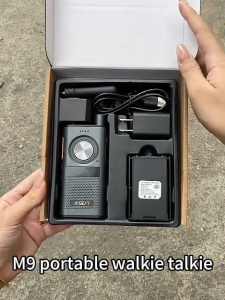KSUN Walkie Talkie M9 two way radio 8w 8KM UHF 400-470MHZ 4000mah One click frequency matching