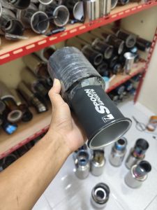 knalpot mobil Spoon suport suara bass empuk gahar ujung stenlis untuk semua jenis mobil