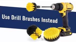 All Purpose Drill Brush Cleaning Set for Bathroom Tile Grout Floor Tub Shower Kitchen &Grill Fits Most Drills Drill Not Included